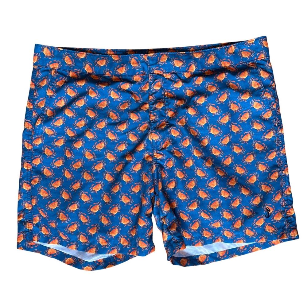 Retromarine NY Men's Swim Trunks Shorts Crab Print Size 36